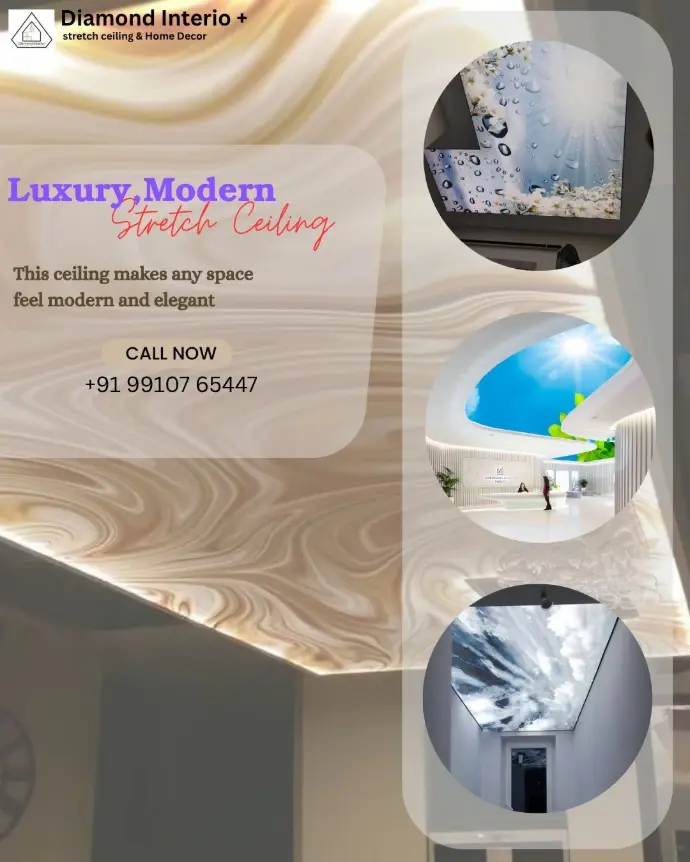 Printed fabric ceiling 